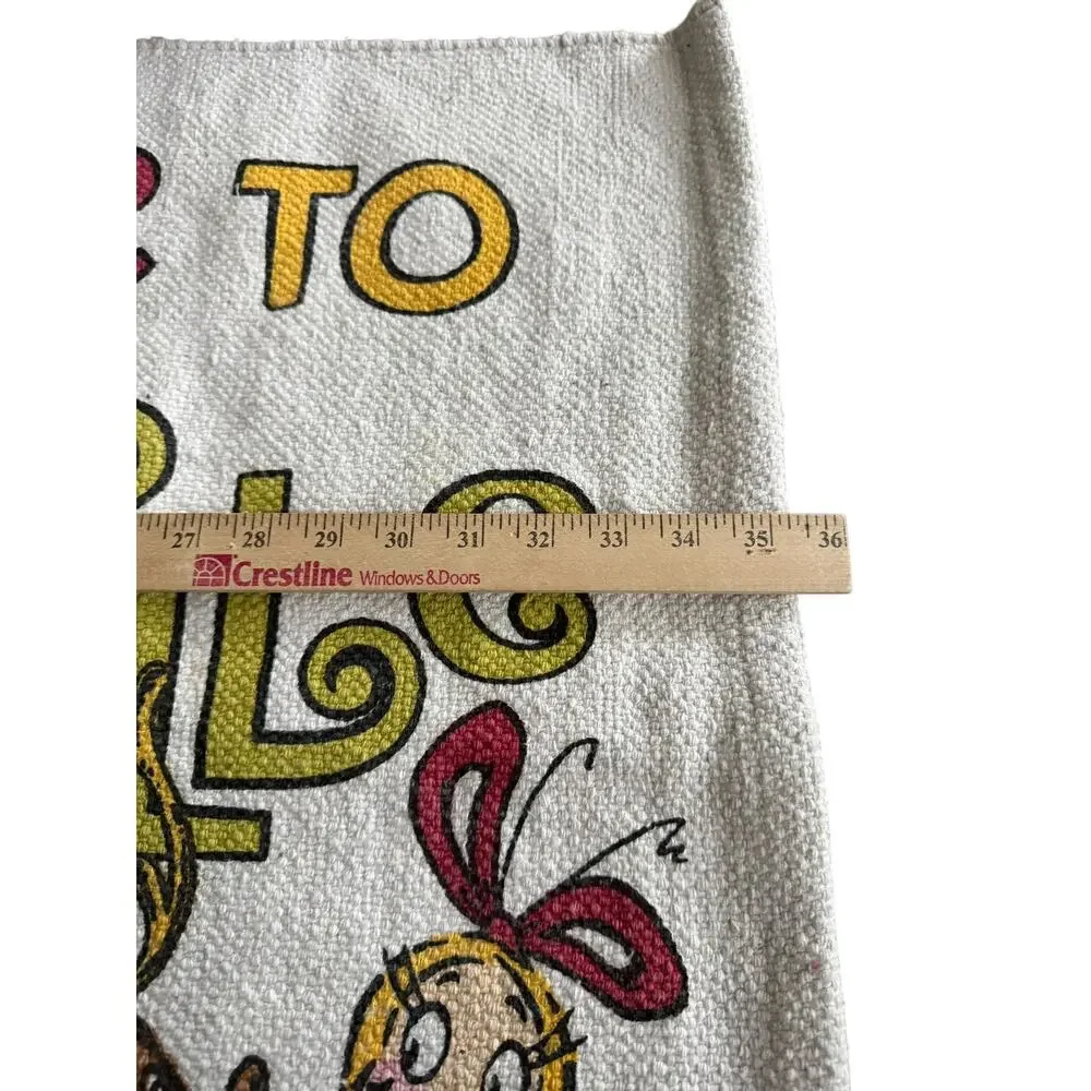 The Grinch Welcome To Who-Ville Indoor Mat Rug Holiday Christmas Tree Decor Max